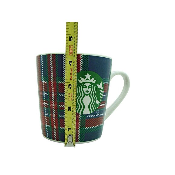 Starbucks 2017 Tartan Coffee Mug Cup Multicolor Plaid 18oz Holiday Large Logo - Picture 4 of 11